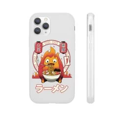 Howl’s Moving Castle – Calcifer Loves Ramen IPhone Cases -Ghibli Shop 62580 5