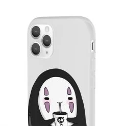 Cute No Face Kaonashi Drinking Bubble Tea IPhone Cases -Ghibli Shop 62580 592
