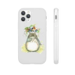 Totoro With Flower Umbrella IPhone Cases -Ghibli Shop 62580 6
