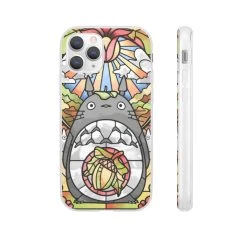 Totoro Stained Glass Art IPhone Cases -Ghibli Shop 62580 633