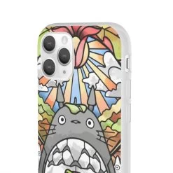 Totoro Stained Glass Art IPhone Cases -Ghibli Shop 62580 634