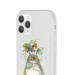Totoro With Flower Umbrella IPhone Cases -Ghibli Shop 62580 7