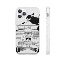 Spirited Away Bathhouse Illustrated Graphic IPhone Cases -Ghibli Shop 62580 747