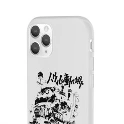 Howl’s Castle In Black And White IPhone Cases -Ghibli Shop 62580 79