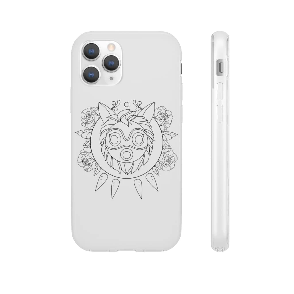 Princess Mononoke Mask In Black And White IPhone Cases 21 Princess Mononoke Mask In Black And White IPhone Cases - Image 19