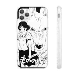 Princess Mononoke Black & White IPhone Cases -Ghibli Shop 62581 198