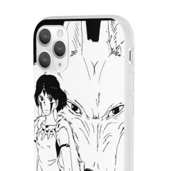 Princess Mononoke Black & White IPhone Cases -Ghibli Shop 62581 199