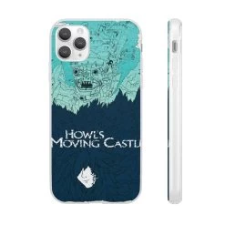 Howl’s Moving Castle Blue Tone Art IPhone Cases -Ghibli Shop 62581 207