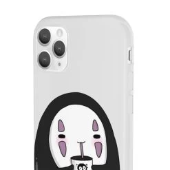 Cute No Face Kaonashi Drinking Bubble Tea IPhone Cases -Ghibli Shop 62581 592