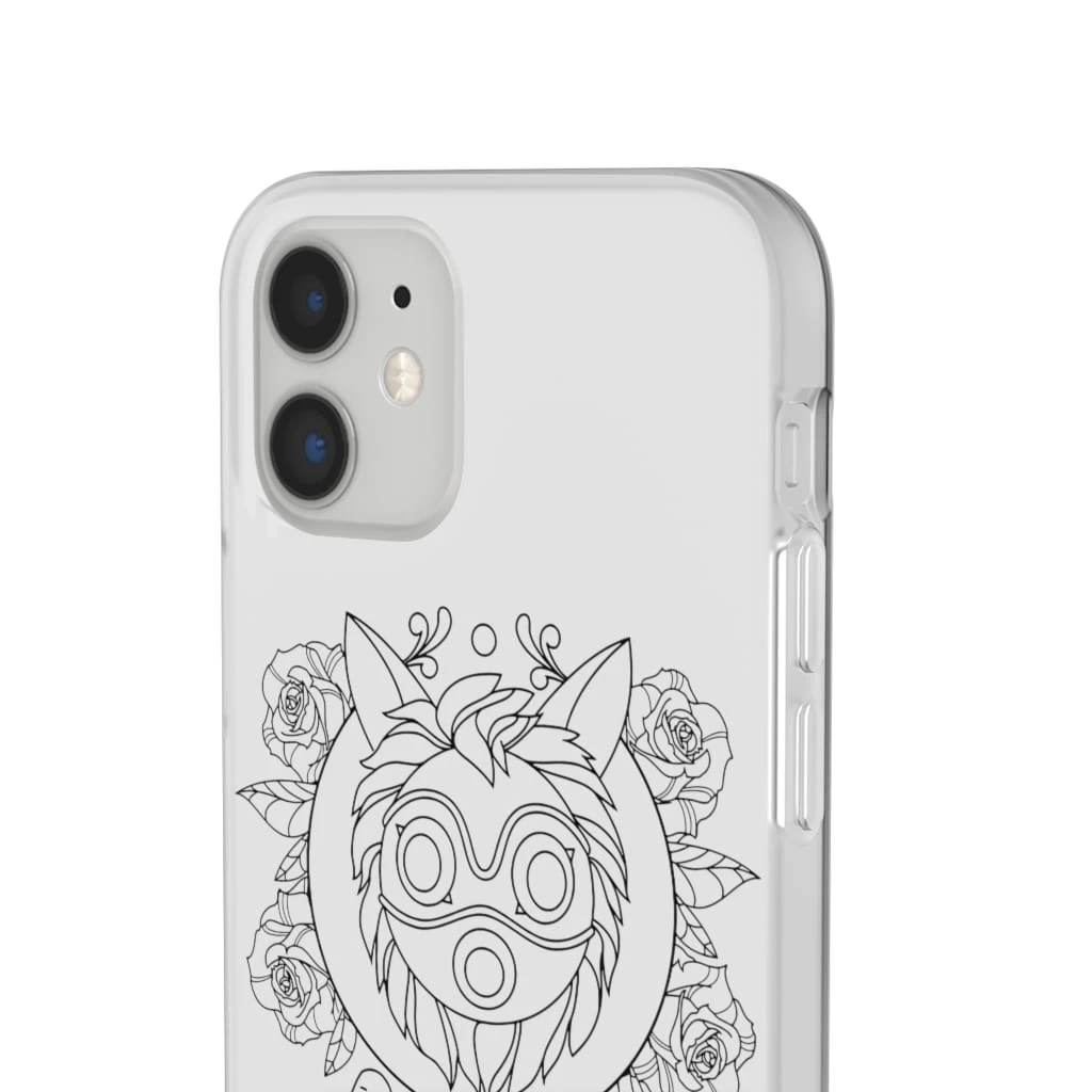Princess Mononoke Mask In Black And White IPhone Cases 10 Princess Mononoke Mask In Black And White IPhone Cases - Image 8