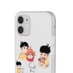Ponyo And Sosuke Sketch IPhone Cases -Ghibli Shop 68165 10