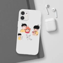 Ponyo And Sosuke Sketch IPhone Cases -Ghibli Shop 68165 11