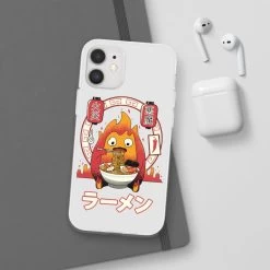 Howl’s Moving Castle – Calcifer Loves Ramen IPhone Cases -Ghibli Shop 68165 2 2