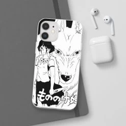 Princess Mononoke Black & White IPhone Cases -Ghibli Shop 68165 200