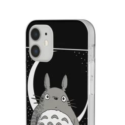 My Neighbor Totoro By The Moon Black & White IPhone Cases 29 My Neighbor Totoro By The Moon Black & White IPhone Cases -Ghibli Shop 68165 220