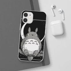My Neighbor Totoro By The Moon Black & White IPhone Cases 30 My Neighbor Totoro By The Moon Black & White IPhone Cases -Ghibli Shop 68165 221