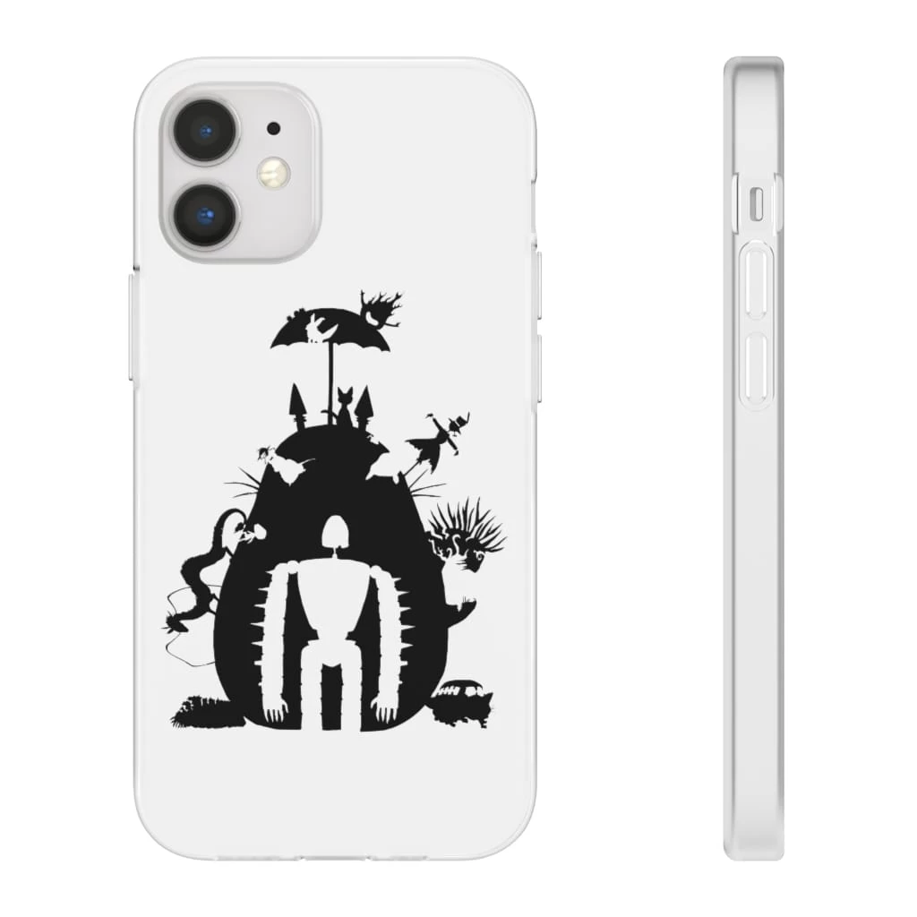Studio Ghibli Black & White Art Compilation IPhone Cases 9 Studio Ghibli Black & White Art Compilation IPhone Cases - Image 7