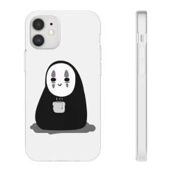 Cute No Face Kaonashi Drinking Hot Tea IPhone Cases -Ghibli Shop 68165 312