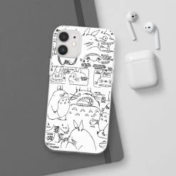 Totoro Original Character Sketch IPhone Cases -Ghibli Shop 68165 35