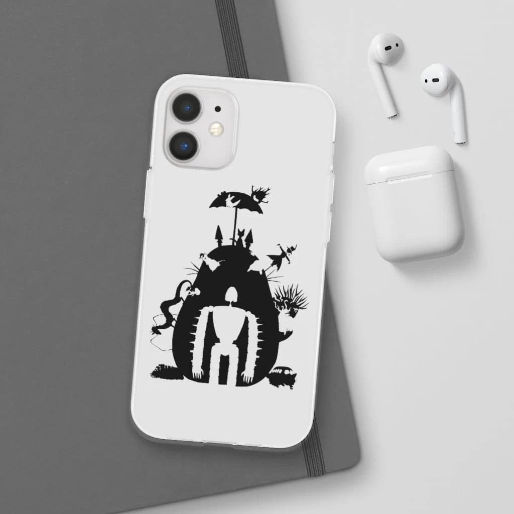 Studio Ghibli Black & White Art Compilation IPhone Cases 11 Studio Ghibli Black & White Art Compilation IPhone Cases - Image 9