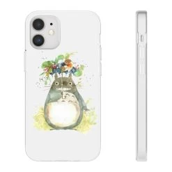 Totoro With Flower Umbrella IPhone Cases -Ghibli Shop 68165 6