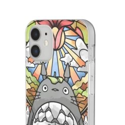 Totoro Stained Glass Art IPhone Cases -Ghibli Shop 68165 643