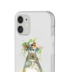 Totoro With Flower Umbrella IPhone Cases -Ghibli Shop 68165 7