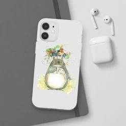 Totoro With Flower Umbrella IPhone Cases -Ghibli Shop 68165 8