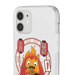 Howl’s Moving Castle – Calcifer Loves Ramen IPhone Cases -Ghibli Shop 68166 1 2
