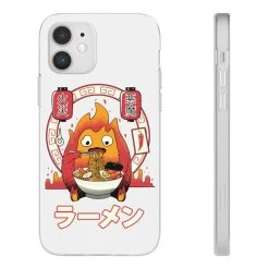 Howl’s Moving Castle – Calcifer Loves Ramen IPhone Cases -Ghibli Shop 68166 21