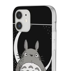 My Neighbor Totoro By The Moon Black & White IPhone Cases 26 My Neighbor Totoro By The Moon Black & White IPhone Cases -Ghibli Shop 68166 220