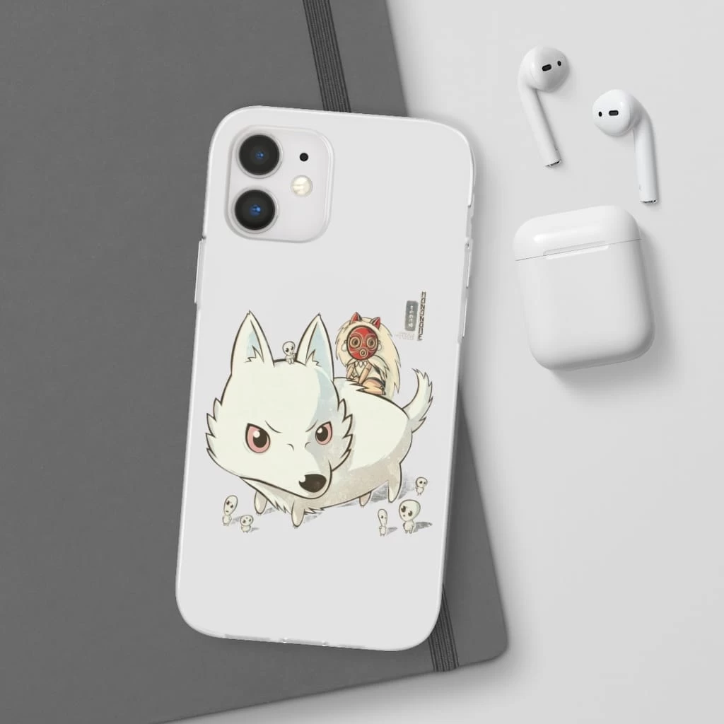 Princess Mononoke And The Wolf Cute Chibi Version IPhone Cases 8 Princess Mononoke And The Wolf Cute Chibi Version IPhone Cases - Image 6