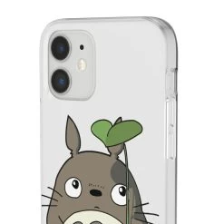 Totoro And The Leaf Umbrella IPhone Cases -Ghibli Shop 68166 43