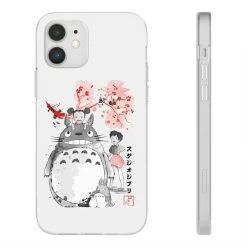 Totoro And The Girls By Sakura Flower IPhone Cases -Ghibli Shop 68166 44