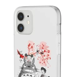Totoro And The Girls By Sakura Flower IPhone Cases -Ghibli Shop 68166 45