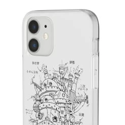 Howl’s Moving Castle Sketch IPhone Cases -Ghibli Shop 68166 51 2