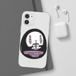 Cute No Face Kaonashi Drinking Bubble Tea IPhone Cases -Ghibli Shop 68166 604