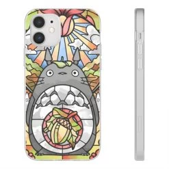 Totoro Stained Glass Art IPhone Cases -Ghibli Shop 68166 644