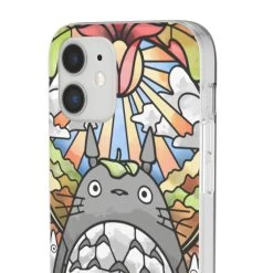 Totoro Stained Glass Art IPhone Cases -Ghibli Shop 68166 645