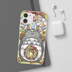 Totoro Stained Glass Art IPhone Cases -Ghibli Shop 68166 646