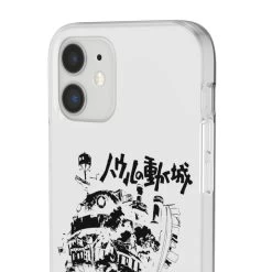 Howl’s Castle In Black And White IPhone Cases -Ghibli Shop 68166 79