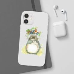 Totoro With Flower Umbrella IPhone Cases -Ghibli Shop 68166 8
