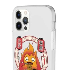 Howl’s Moving Castle – Calcifer Loves Ramen IPhone Cases -Ghibli Shop 68167 1 2