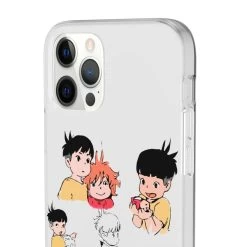 Ponyo And Sosuke Sketch IPhone Cases -Ghibli Shop 68167 10