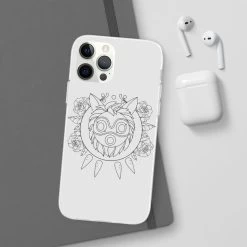 Princess Mononoke Mask In Black And White IPhone Cases 33 Princess Mononoke Mask In Black And White IPhone Cases -Ghibli Shop 68167 11 1