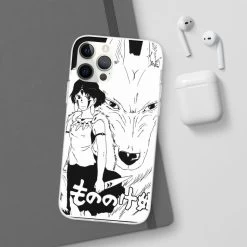 Princess Mononoke Black & White IPhone Cases -Ghibli Shop 68167 201
