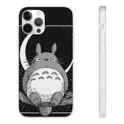 My Neighbor Totoro By The Moon Black & White IPhone Cases 31 My Neighbor Totoro By The Moon Black & White IPhone Cases -Ghibli Shop 68167 220