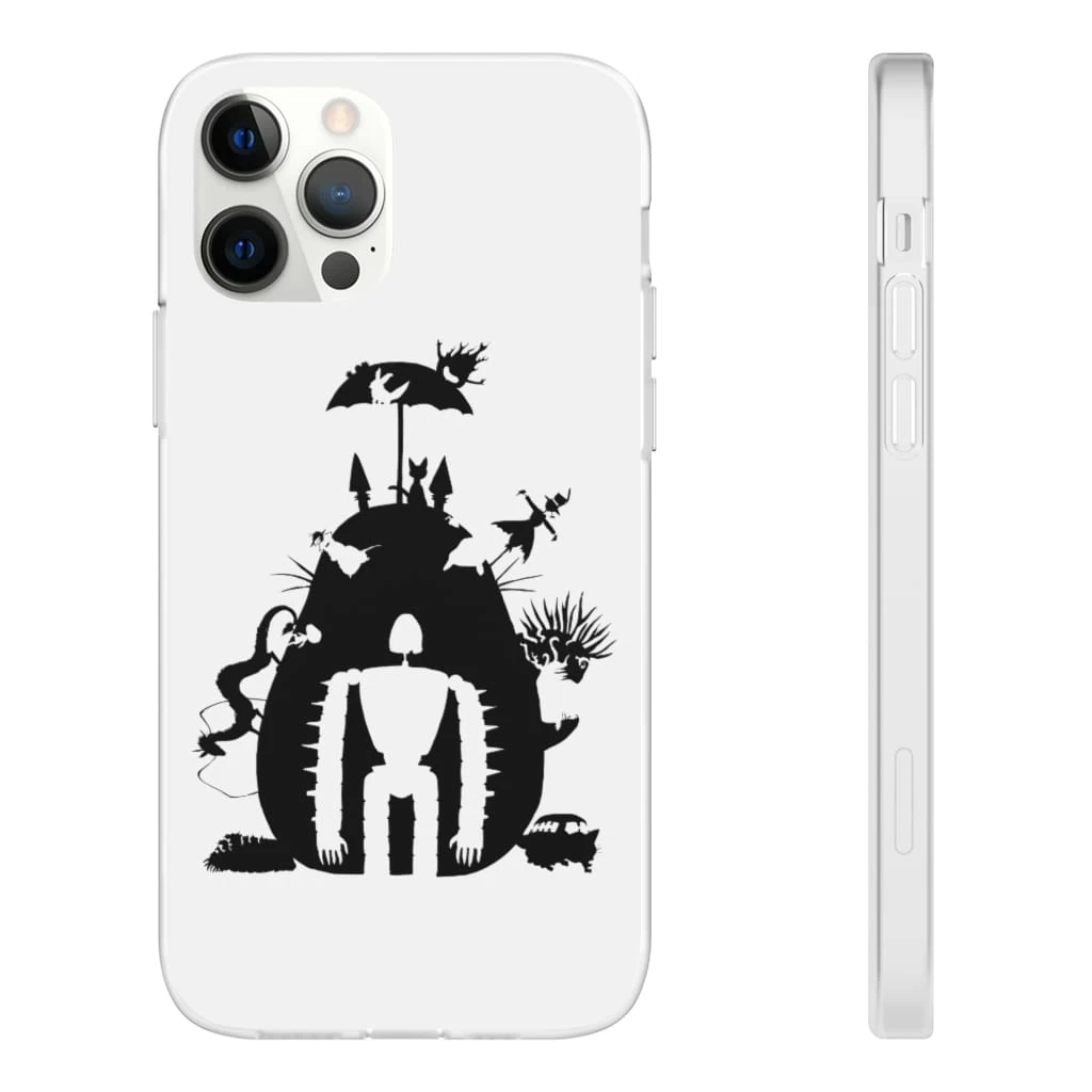 Studio Ghibli Black & White Art Compilation IPhone Cases 12 Studio Ghibli Black & White Art Compilation IPhone Cases - Image 10