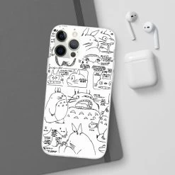 Totoro Original Character Sketch IPhone Cases -Ghibli Shop 68167 35
