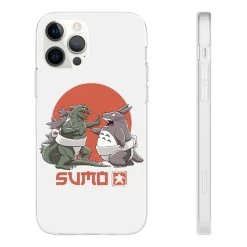 Totoro Vs Godzilla Sumo IPhone Cases -Ghibli Shop 68167 454